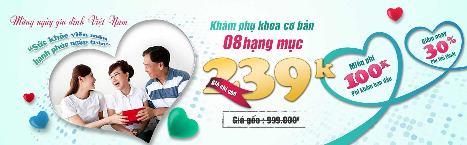 Ưu đãi đặc biệt: Khám phụ khoa 239K