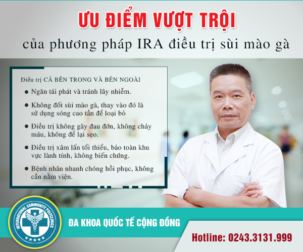 Phương pháp khác điều trị sùi mào gà hiệu quả, an toàn