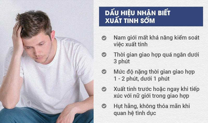 Triệu chứng của bệnh xuất tinh sớm