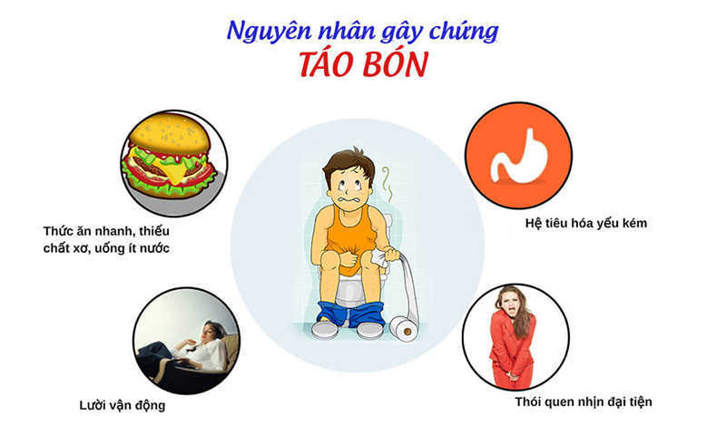 Nguyên nhân táo bón do đâu?