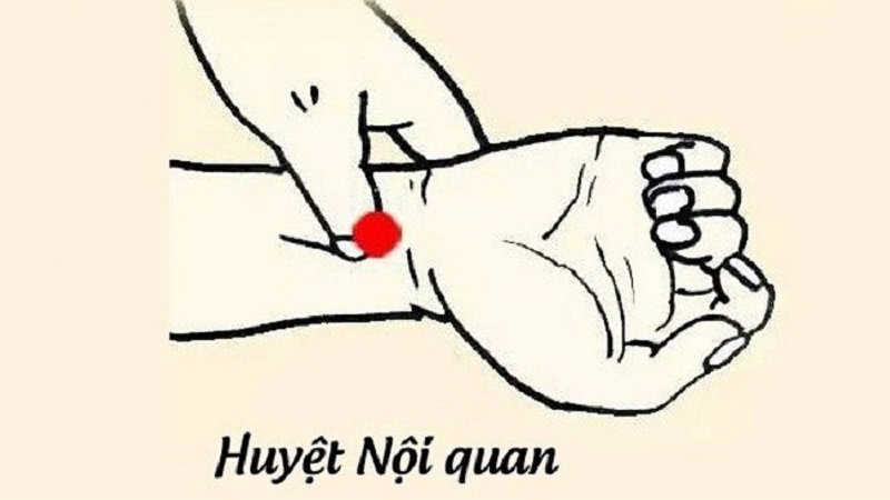 Bấm huyệt nội quan